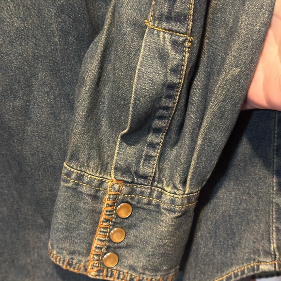 Vintage western denim shirt size L unisex - Picture 6 of 6